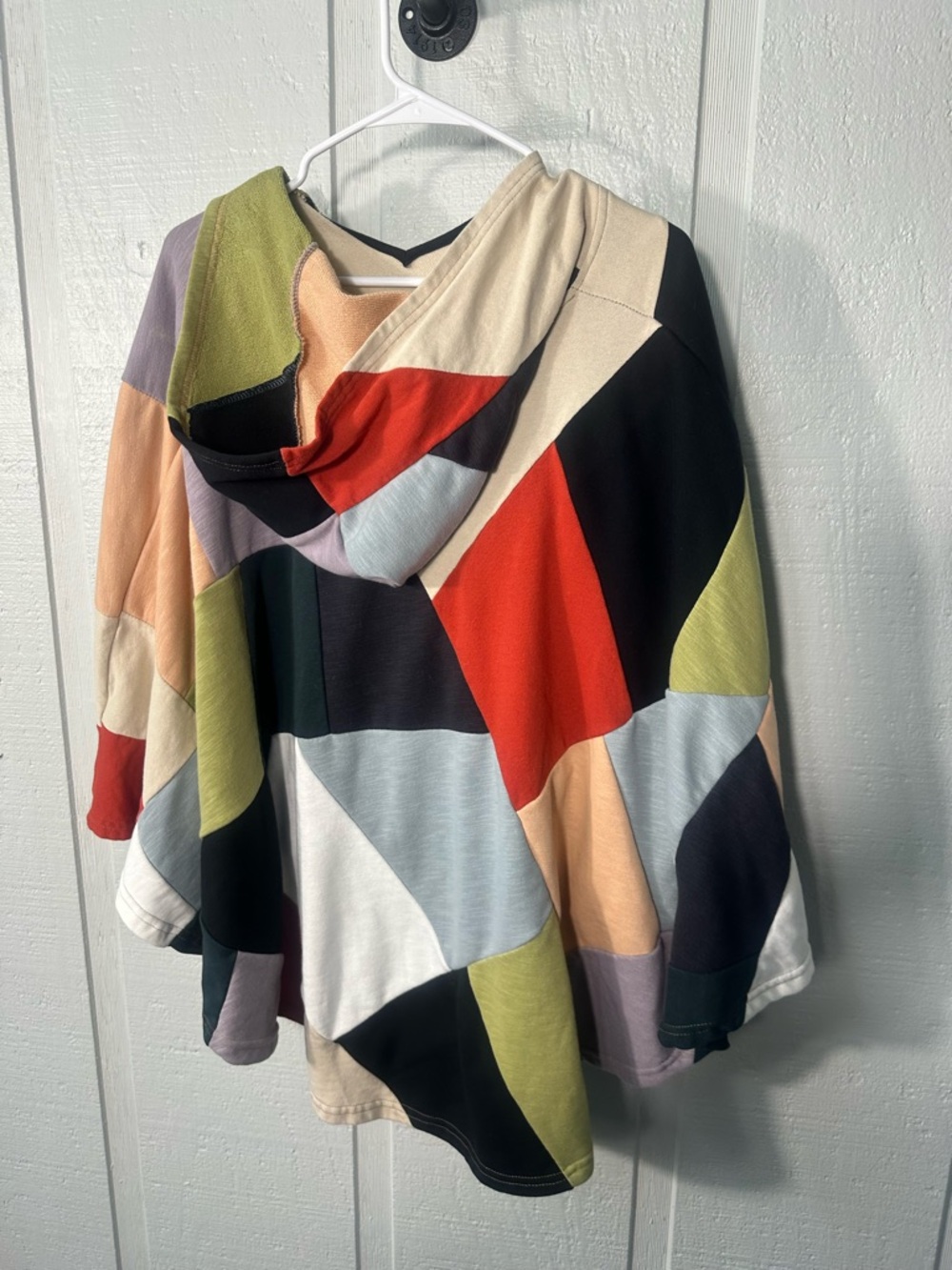 Yak & Yeti Multicolored Hooded Poncho One Size EUC - Picture 7 of 8